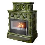 Kachlová kamna ABX Karelie kachlový sokl, Zelená